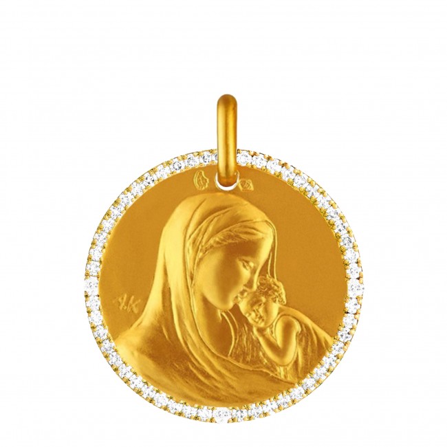 Médaille Notre Dame de tendresse tour diamanté