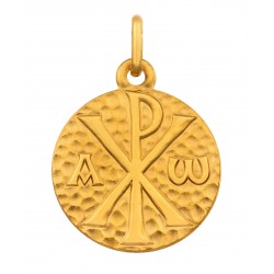 Médaille Chrisme martelé