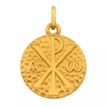 Médaille Chrisme martelé