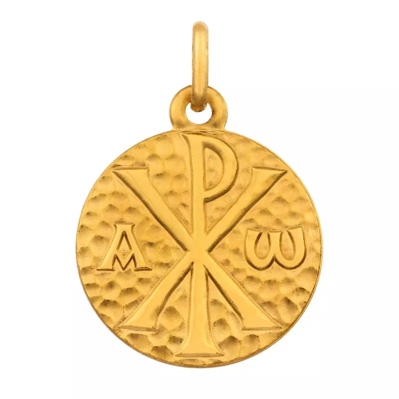 Médaille Chrisme martelé