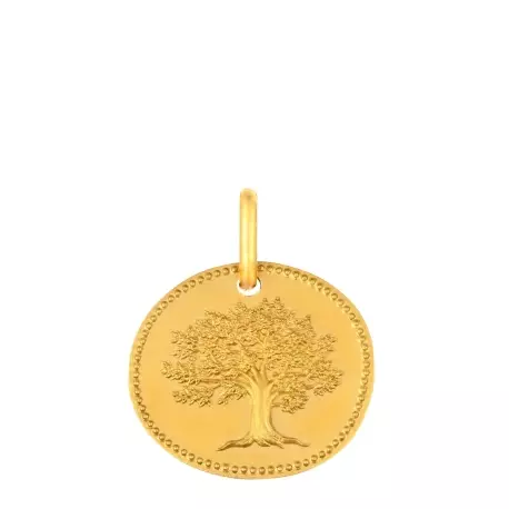 MEDAILLE GALET ARBRE DE VIE 12MM