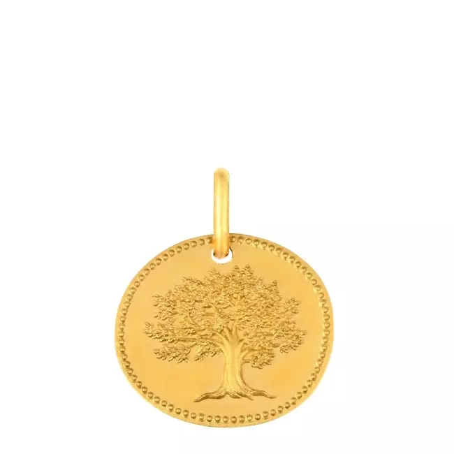 MEDAILLE GALET ARBRE DE VIE 12MM