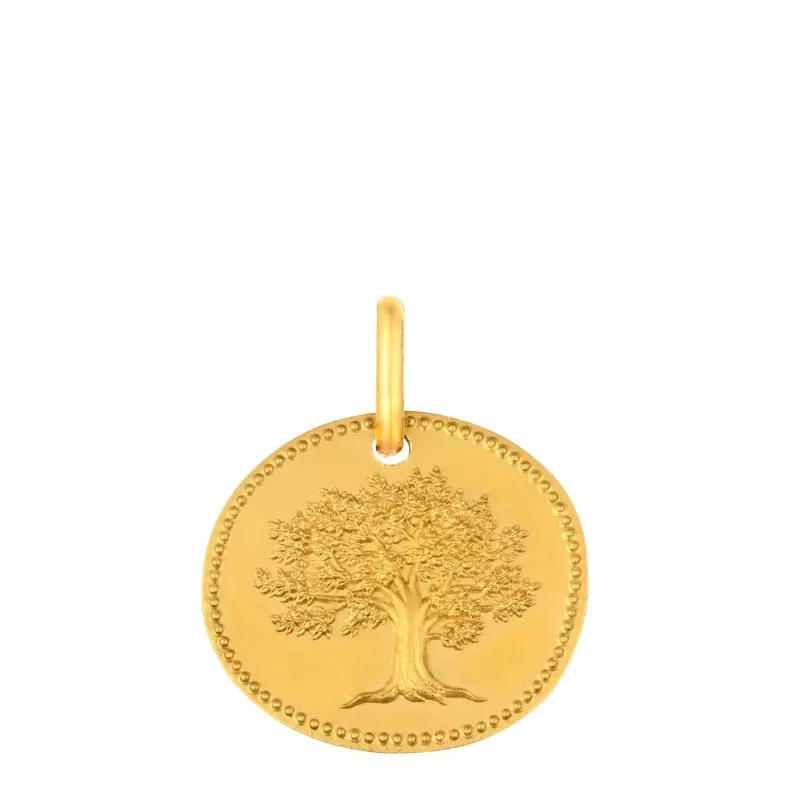 MEDAILLE GALET ARBRE DE VIE 12MM