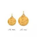 Médaille Vierge à l'Enfant - Médaille Vierge aimante 16mm - 2
