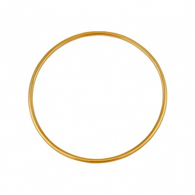 Bracelet jonc en or massif • fil medium • diamètre 63mm