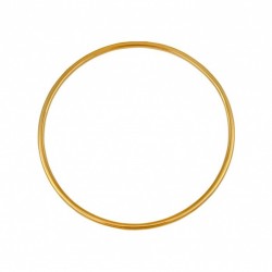 Bracelet jonc en or massif  • fil medium • diamètre 65mm