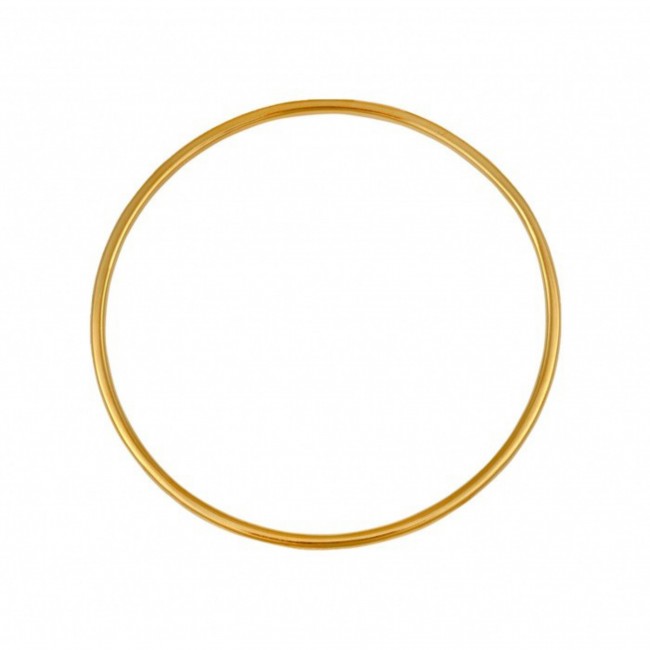 Bracelet jonc en or massif  • fil medium • diamètre 65mm