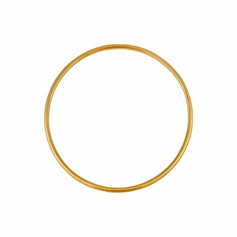Bracelet jonc en or massif • fil enfant / jeune fille • diamètre 55mm