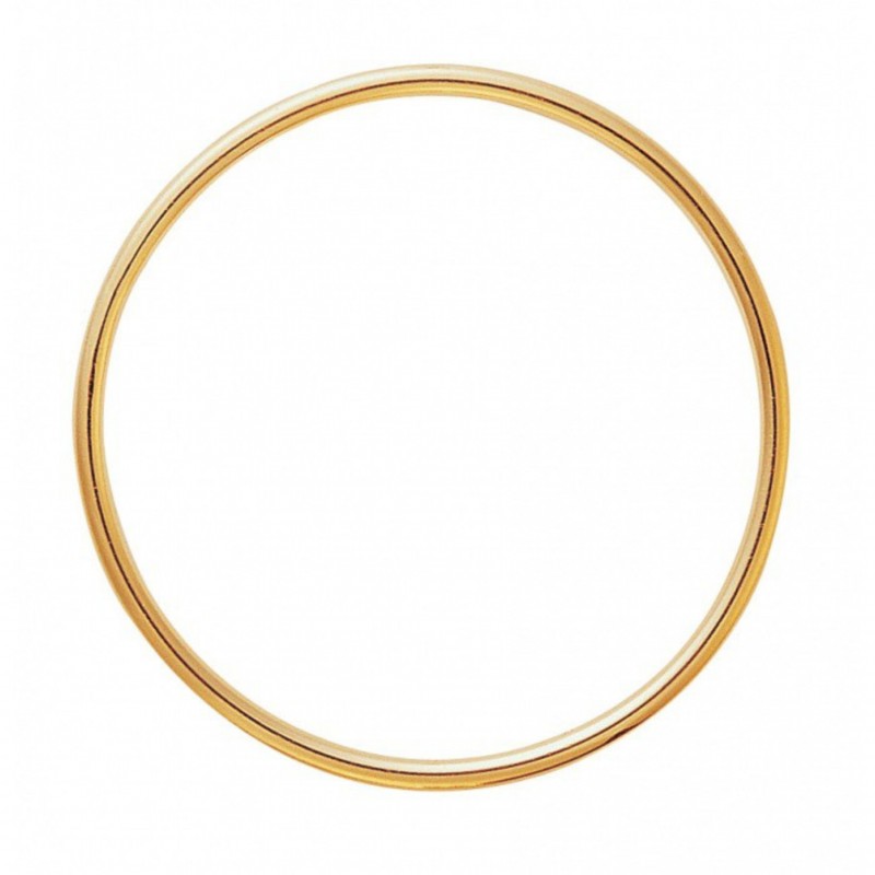 Bracelet jonc en or massif •  fil enfant / jeune fille • diamètre 55mm