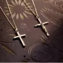 Pendentif croix classique - Pendentif croix latine avec Christ - 2