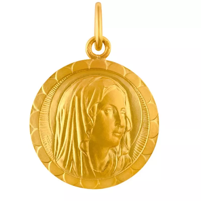 MEDAILLE VIERGE AU VOILE 22MM