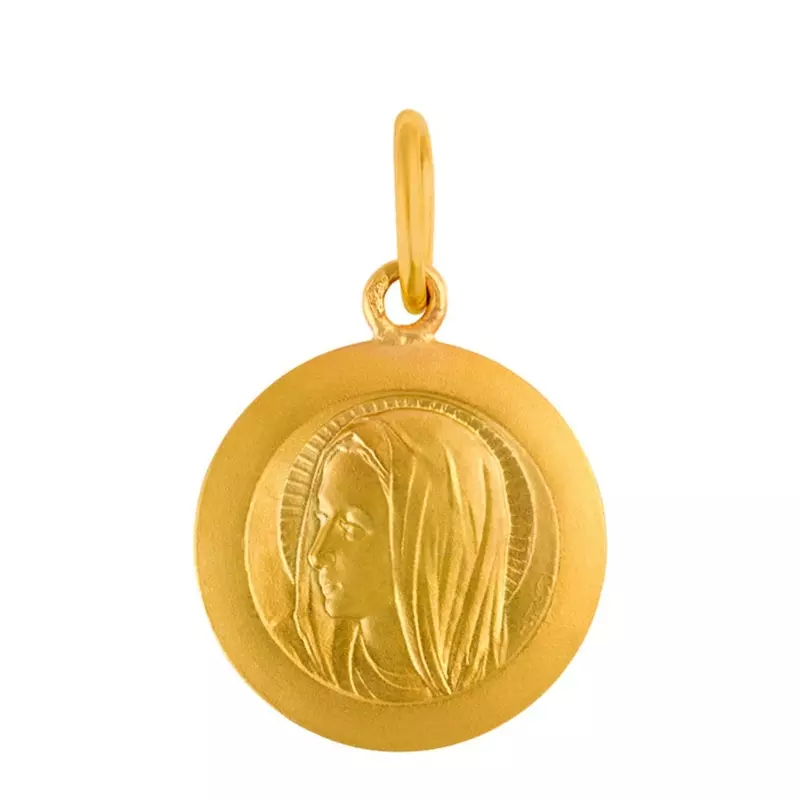 MEDAILLE VIERGE A L AUREOLE RAYONNANTE 16MM