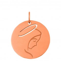Medaille Vierge jeune or rose