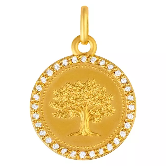 MEDAILLE ARBRE DE VIE ENT DIAMANTS