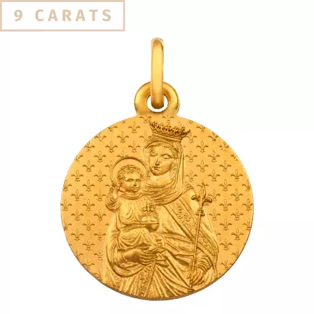 MEDAILLE NOTRE DAME DE FRANCE 9 CARATS