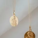 Médailles de baptême Or 9 carats - Médaille Notre Dame de France • Or 9 carats - 1