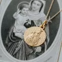 Médailles de baptême Or 9 carats - Médaille Notre Dame de France • Or 9 carats - 2
