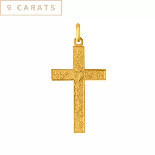 PENDENTIF CROIX FLEURIE VERSION2