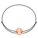 Bracelet sur cordon - Bracelet cordon Mini ancre or rose - 0