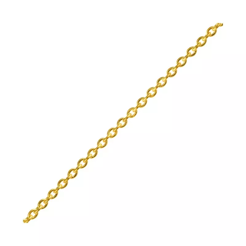 Chaine en Or - Chaine maille forçat rond • 50cm 2.25gr