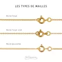 Chaine en Or - Chaine maille forçat rond • 50cm 2.25gr - 2