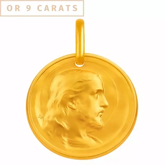 Médaille Doux Seigneur •  Or 9 carats