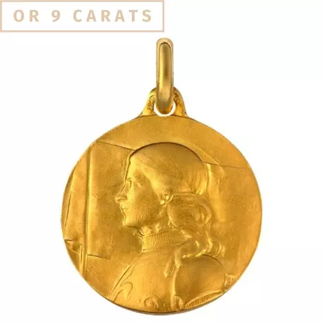 Médaille Sainte Jeanne d'Arc • Or 9 carats