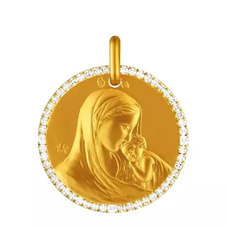 Médaille Notre Dame de tendresse • Tour diamants