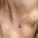Pendentif personnalisé - Mini médaille Lily or 9 carats - 2