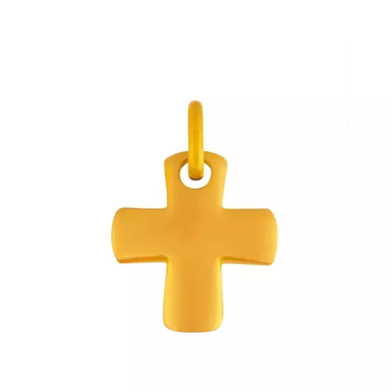 Pendentif croix classique - Croix grecque en or jaune 9 carats