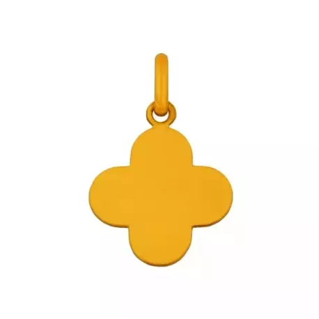 pendentif croix trèfle en or jaune 9 carats
