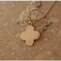 Pendentif croix classique - Croix trèfle en or jaune 9 carats - 1