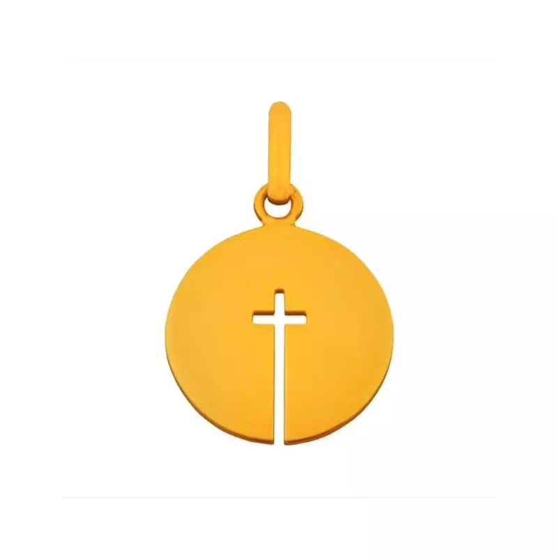 Médaille Symboles - PENDENTIF CROIX OUVERTE 18MM 9 CARATS