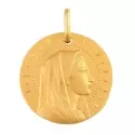 Médaille Vierge - Médaille Ave Maria en or jaune 9 carats - 0