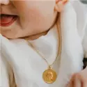 Médaille Vierge - Médaille Ave Maria en or jaune 9 carats - 1