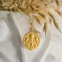 Médaille Vierge à l'Enfant - Médaille Notre Dame de la Famille en or jaune 9 carats - 1