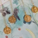 Médaille Vierge à l'Enfant - Médaille Notre Dame de la Famille en or jaune 9 carats - 2