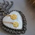 Médaille Vierge à l'Enfant - Médaille Notre Dame de la Famille en or jaune 9 carats - 3