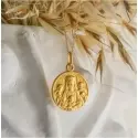 Médaille Vierge à l'Enfant - Médaille Notre Dame de la Famille 22 mm en or jaune 9 carats - 3