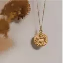 Médaille Vierge à l'Enfant - Médaille Notre Dame de la Famille 22 mm en or jaune 9 carats - 5
