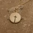 Pendentif croix classique - Médaille Croix ouverte en or jaune 9 carats • 14 mm - 3