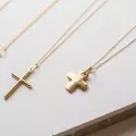 Pendentif croix classique - Croix grecque en or jaune 9 carats - 1