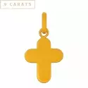 Pendentif croix classique - Croix arrondie en or jaune 18 carats - 0