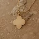 Pendentif croix classique - Croix trèfle en or jaune 9 carats - 3