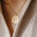 Médaille Vierge - Médaille Ave Maria en or jaune 9 carats - 3