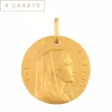 Médaille Vierge - Médaille Ave Maria en or jaune 9 carats - 0
