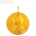 Médailles de baptême Or 9 carats - Médaille Régina Caeli en or jaune 9 carats - 0