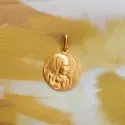 Médaille Vierge à l'Enfant - Médaille Notre Dame du Bel Amour en or jaune 18 carats - 1