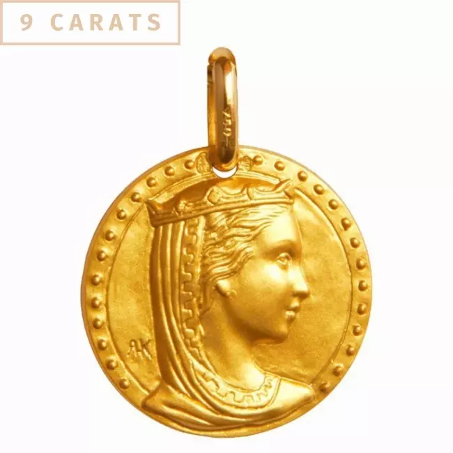 médaille Étoile du Matin en or jaune 9 carats
