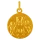 Médaille Notre Dame de la Famille 22 mm en or jaune 18 carats